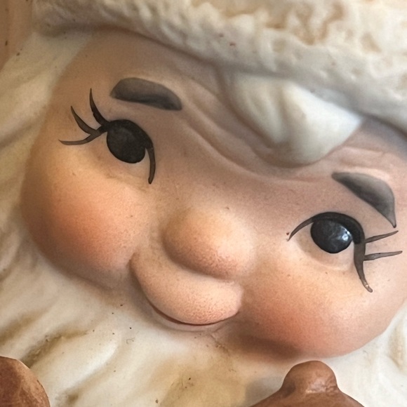 Vintage Homco Christmas Elf Elves Figurines Gnomes Ceramic Set Of 2 #5406 - Picture 9 of 12